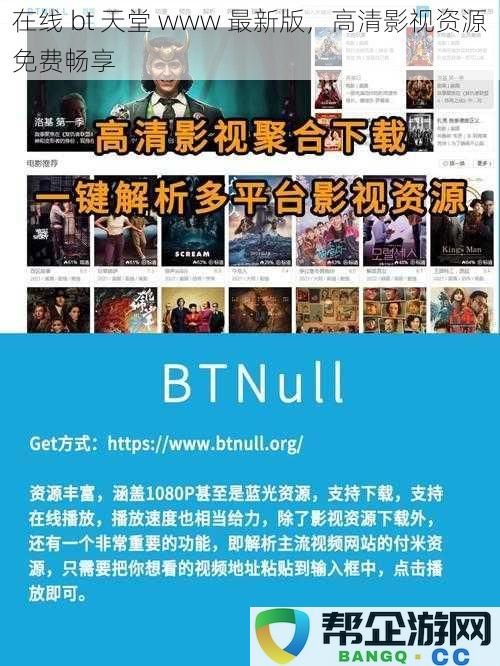 在线 bt 天堂 www 最新版，高清影视资源免费畅享