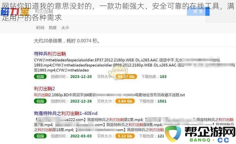 网站你明白我的需求吗？一款功能多样、安全可靠的在线工具，完美满足用户各种使用需求