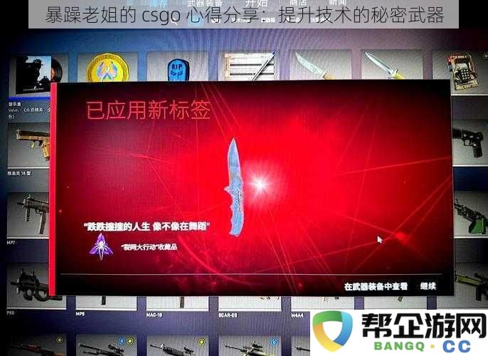 暴躁老姐的 csgo 心得分享：提升技术的秘密武器