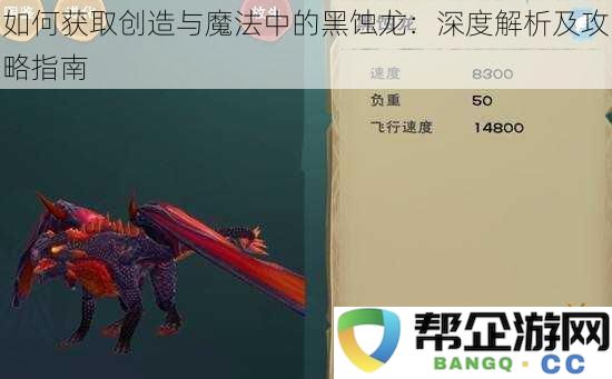 探索如何在创造与魔法中获得黑蚀龙的全面攻略与深入分析