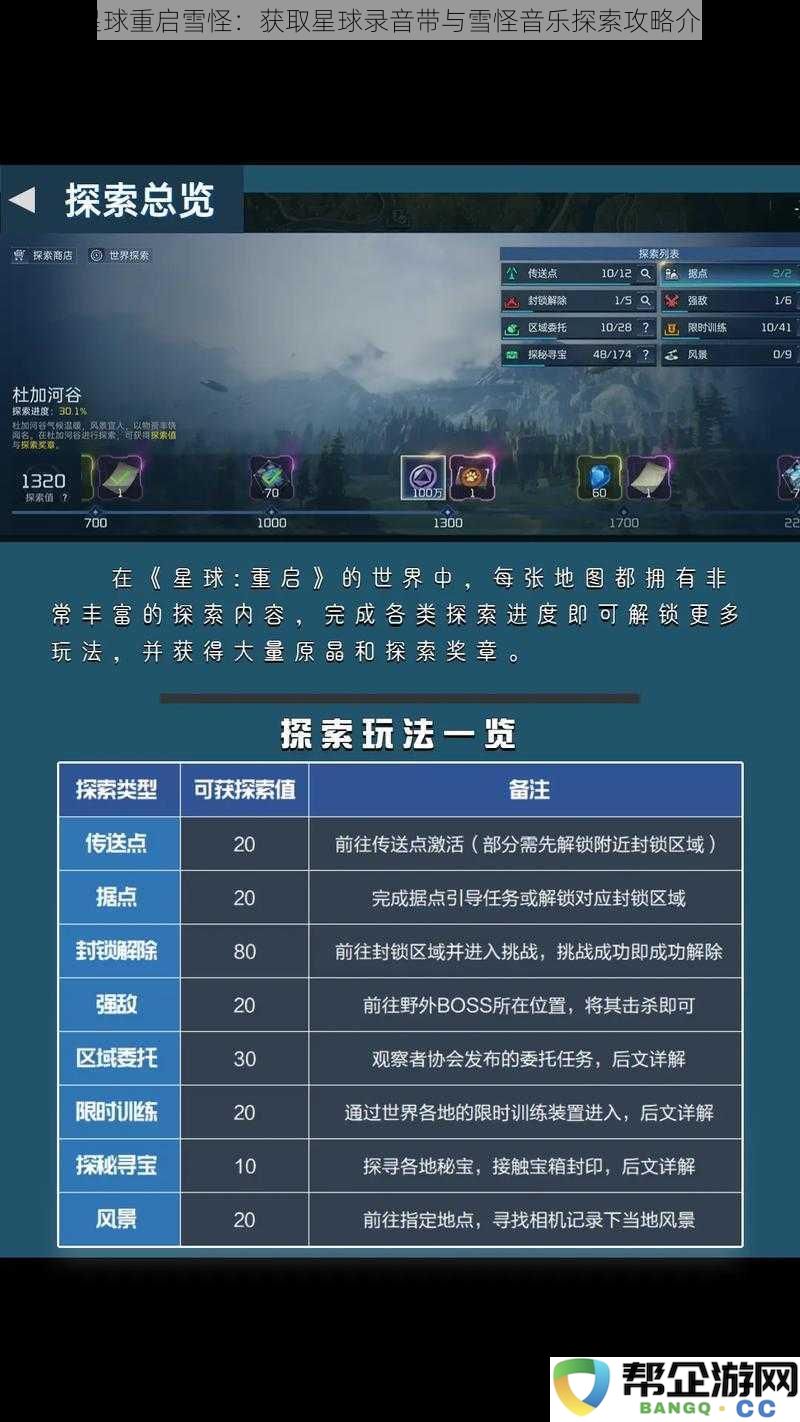 星球重启雪怪：揭秘星球录音带与雪怪音乐探索的全攻略