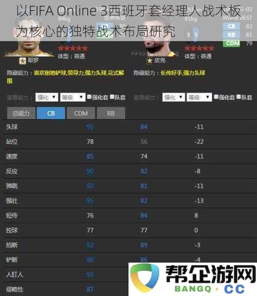 以FIFA Online 3西班牙套经理人战术板为核心的独特战术布局研究