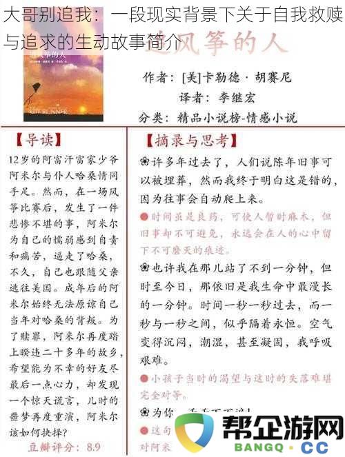 大哥请别再追我：一段关于自我救赎与追寻梦想的动人故事