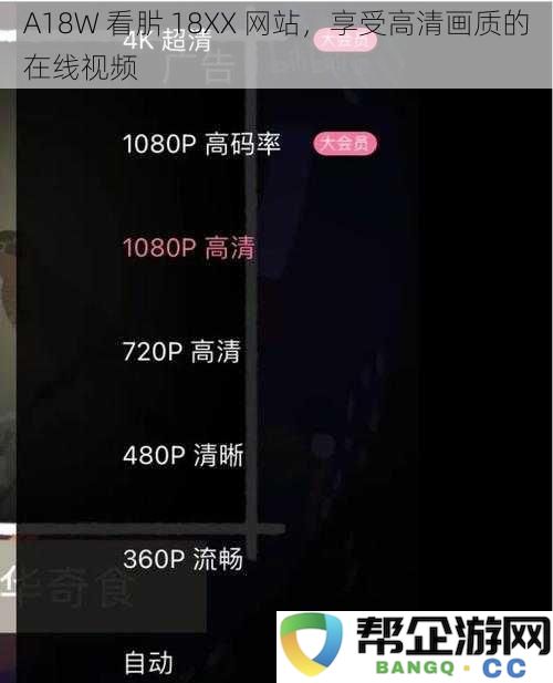 A18W 看䏒 18XX 网站，享受高清画质的在线视频