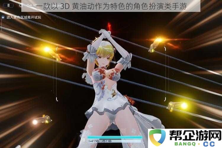 一款以 3D 黄油动作为特色的角色扮演类手游