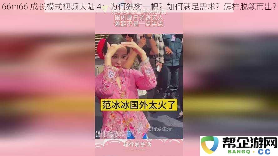 66m66 独特的成长模式视频在大陆的成功之道：如何满足市场需求与脱颖而出？